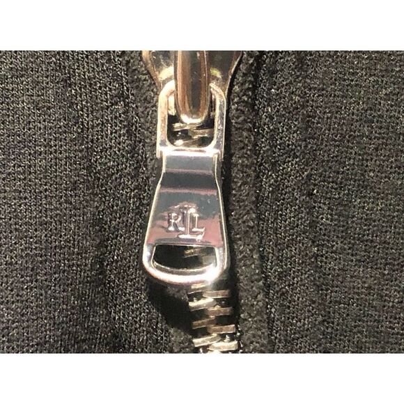 Ralph Lauren Jacket Women’s Black XS Biker Moto Style Zippered Pockets - Picture 5 of 8